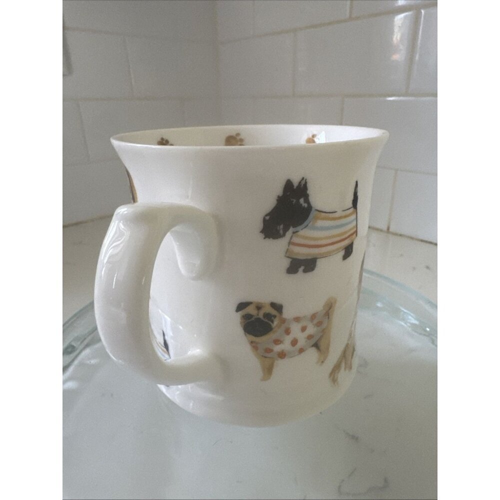 Cooksmart Fine China England 16oz Cute Dogs w/Sweaters & Bandanas Coffee Tea Cup - Picture 5 of 12